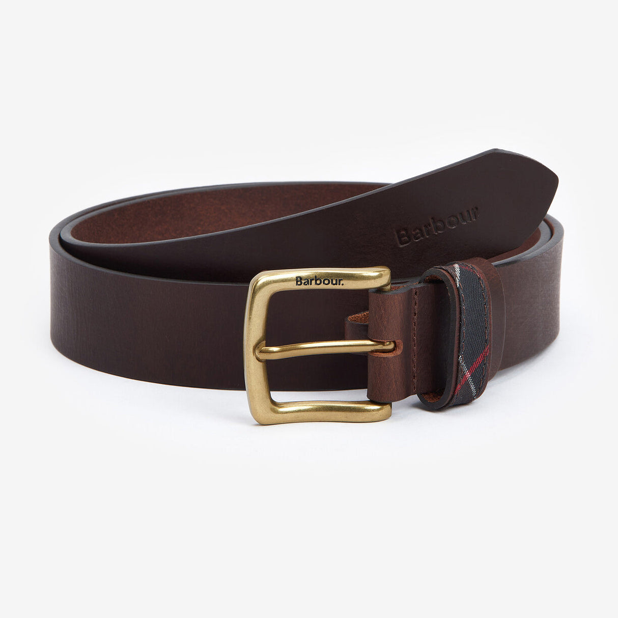 Barbour ESK Mens Leather Belt Brown