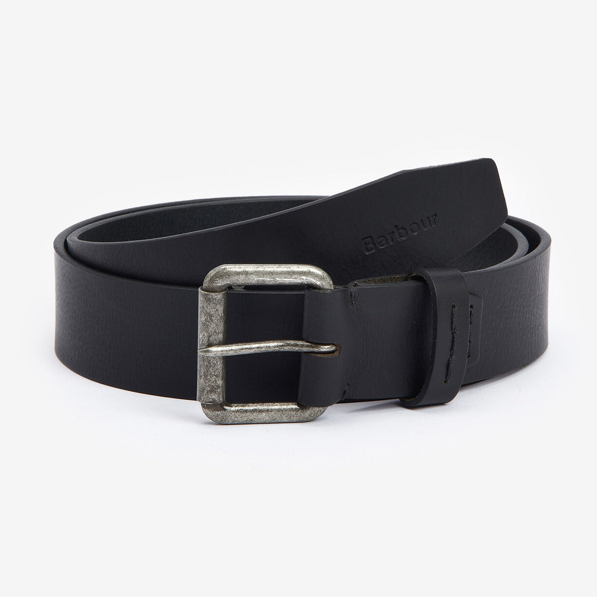 Barbour GLEN Mens Leather Belt Black