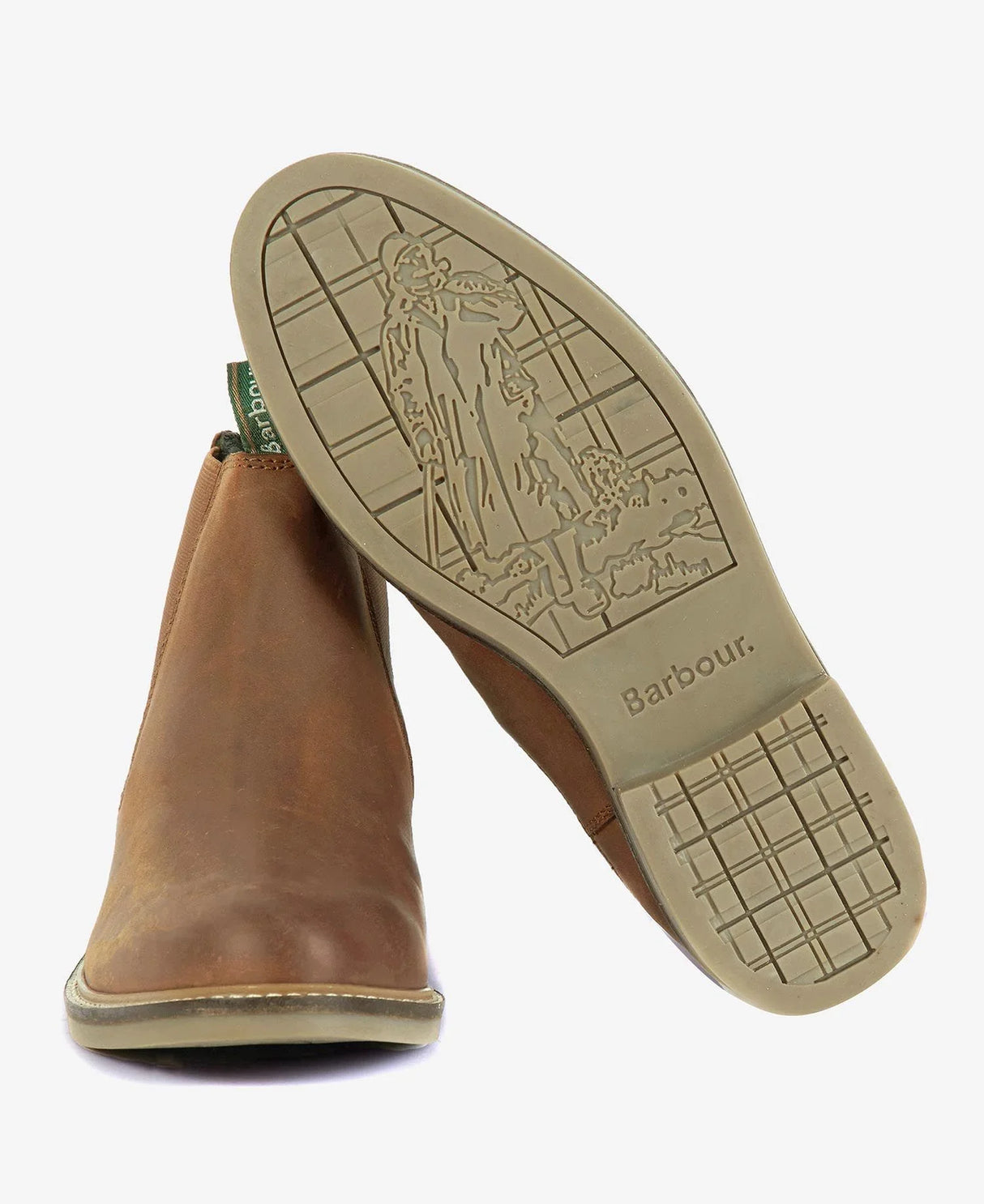 Barbour FARSLEY Mens Chelsea Boots Tan