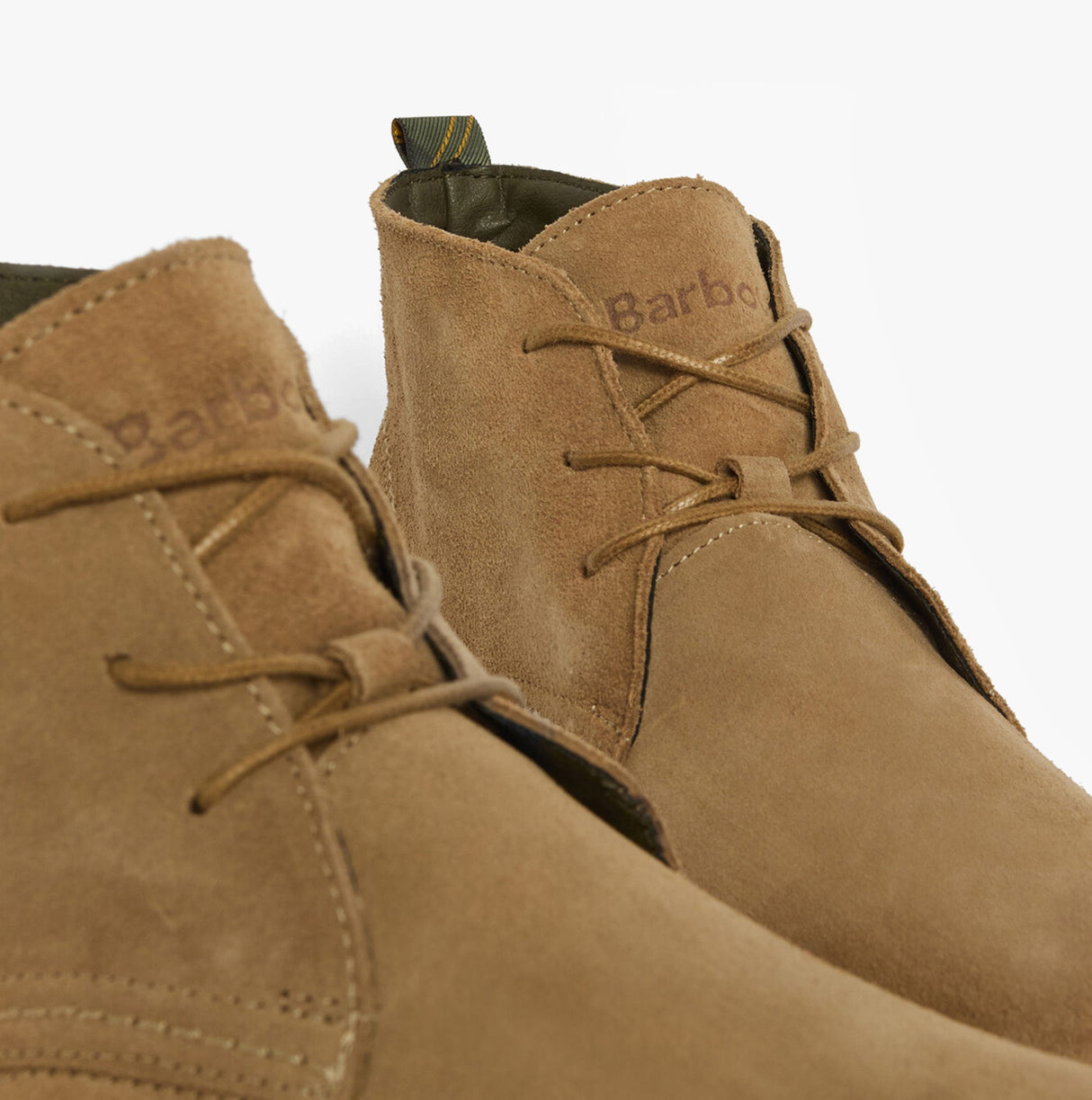 Barbour SONORAN Mens Desert Boots Taupe Suede