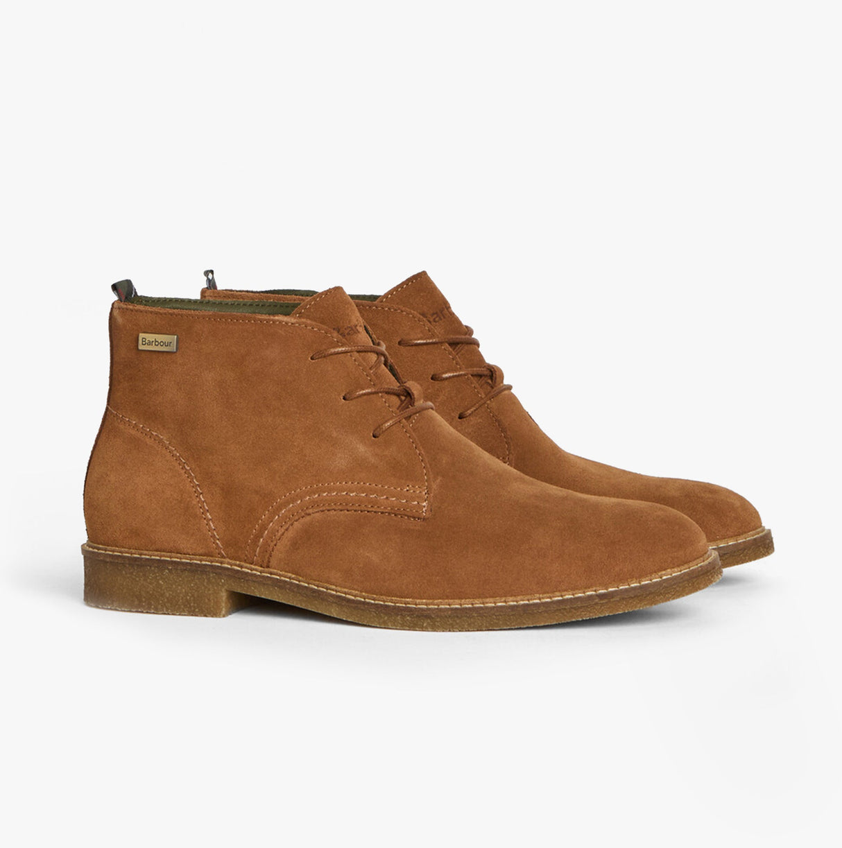 Barbour SONORAN Mens Desert Boots Fox Suede