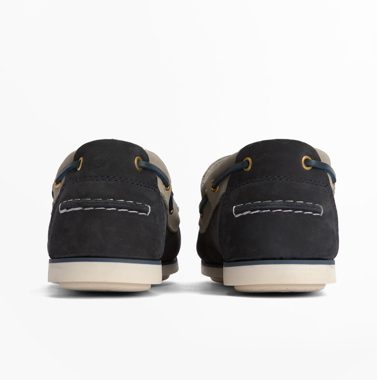 Barbour WAKE Mens Boat Shoes Navy/Putty