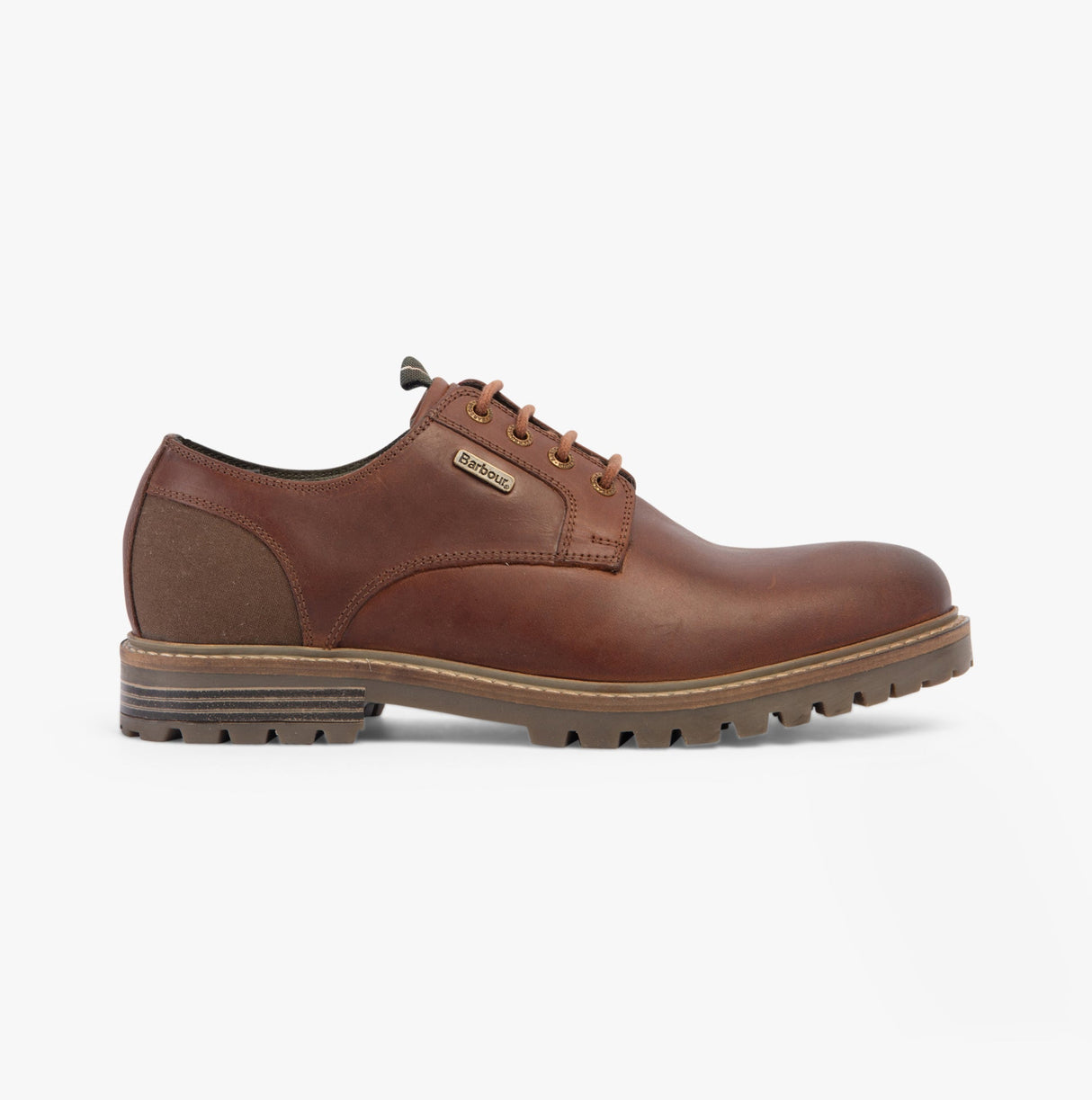 Barbour SANDSTONE Mens Derby Shoes Mahogany