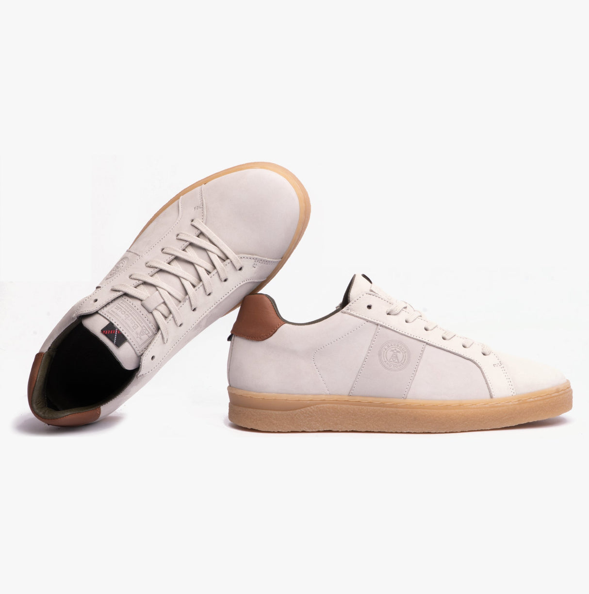Barbour REFLECT Mens Casual Trainers Off White