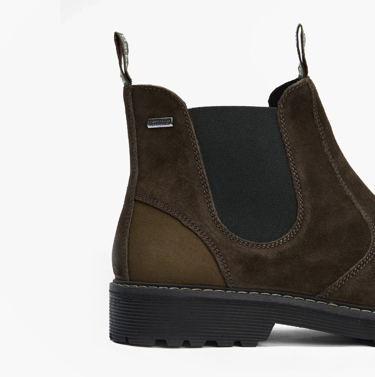 Barbour PATTON Mens Chelsea Boots Oiled Brown Suede