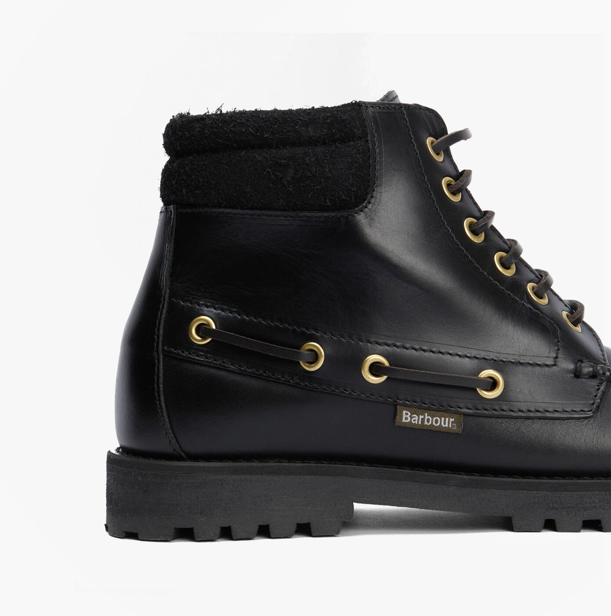 Barbour TILLER Mens Moccasin Boots Black