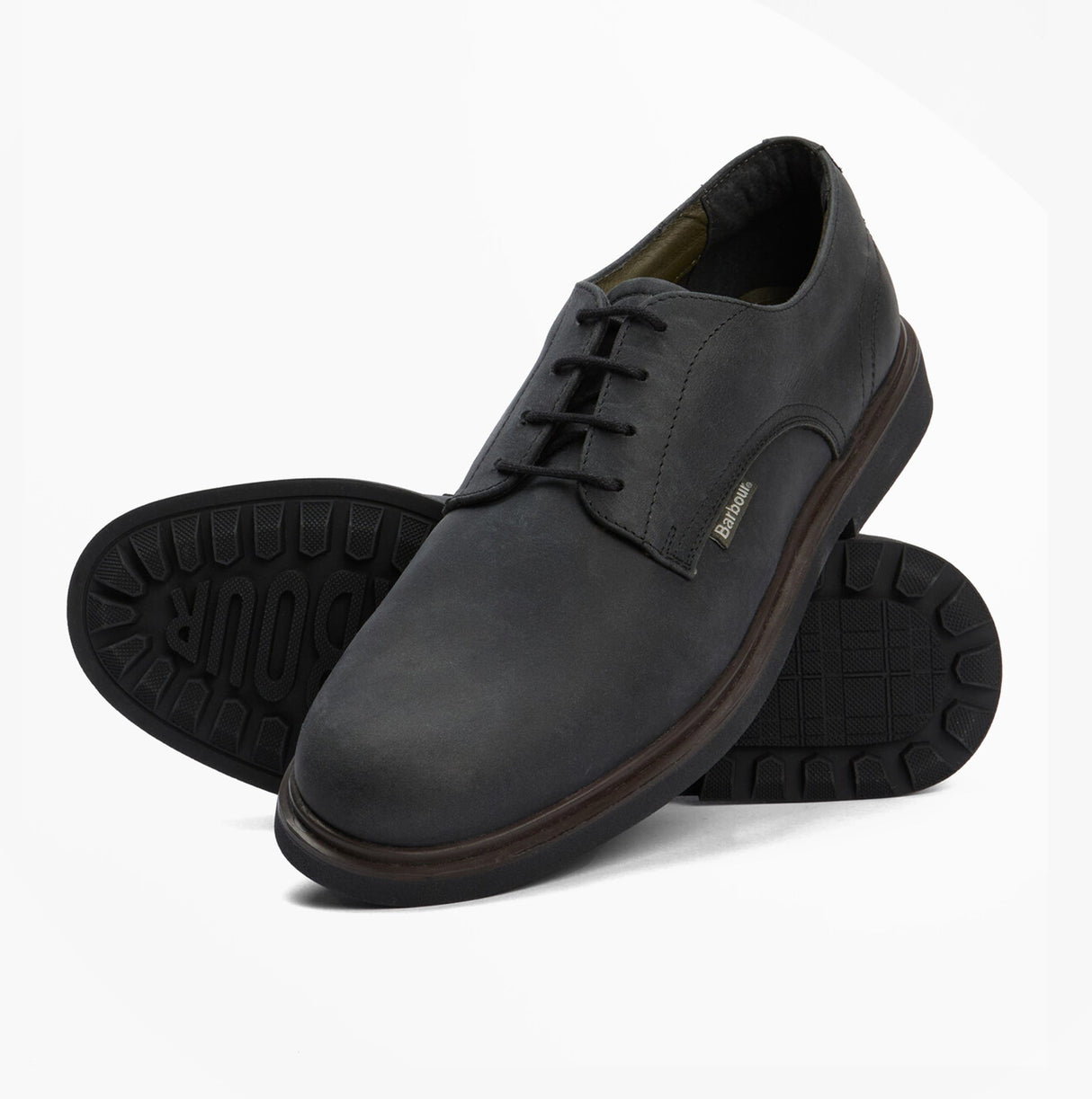 Barbour CARTHY Mens Derby Shoes Black