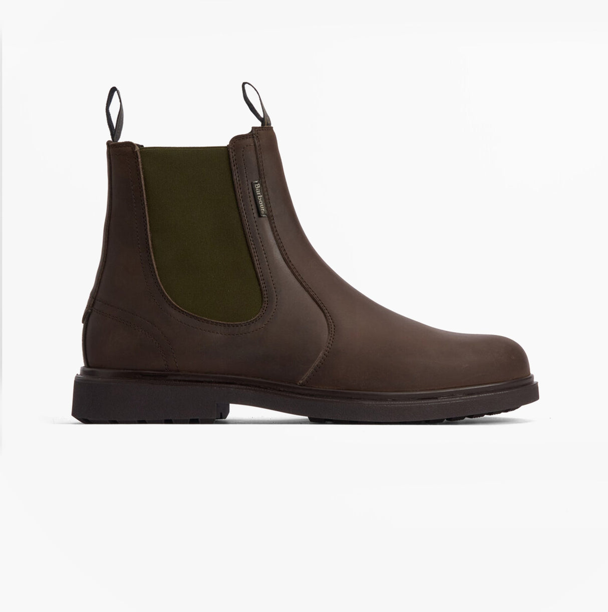 Barbour HALE Mens Chelsea Boots Dark Brown