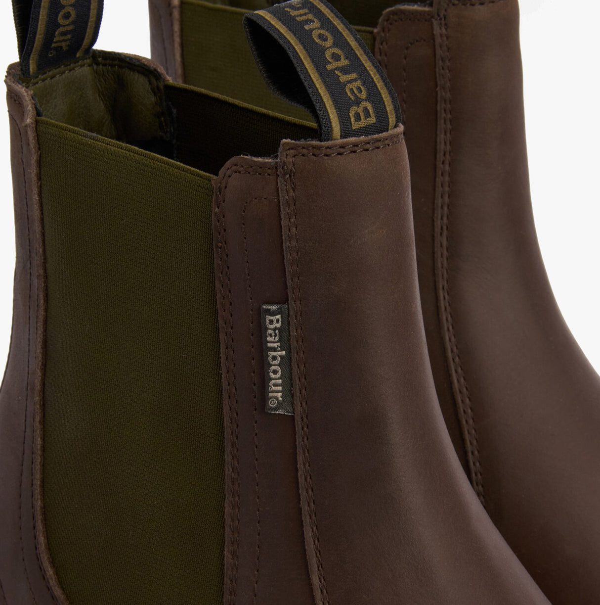 Barbour HALE Mens Chelsea Boots Dark Brown
