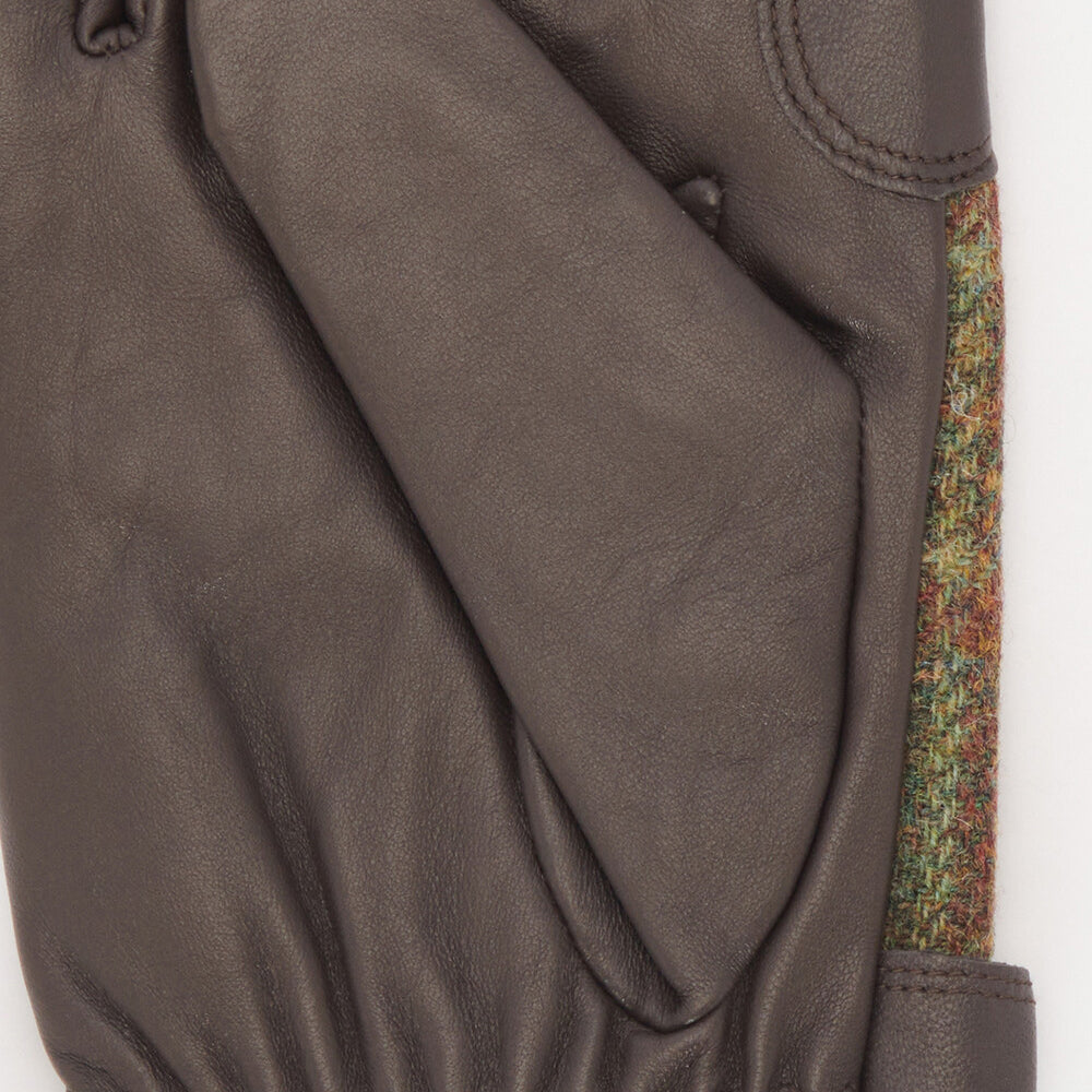Barbour DEVERON TWEED GLOVE Mens Green Mix