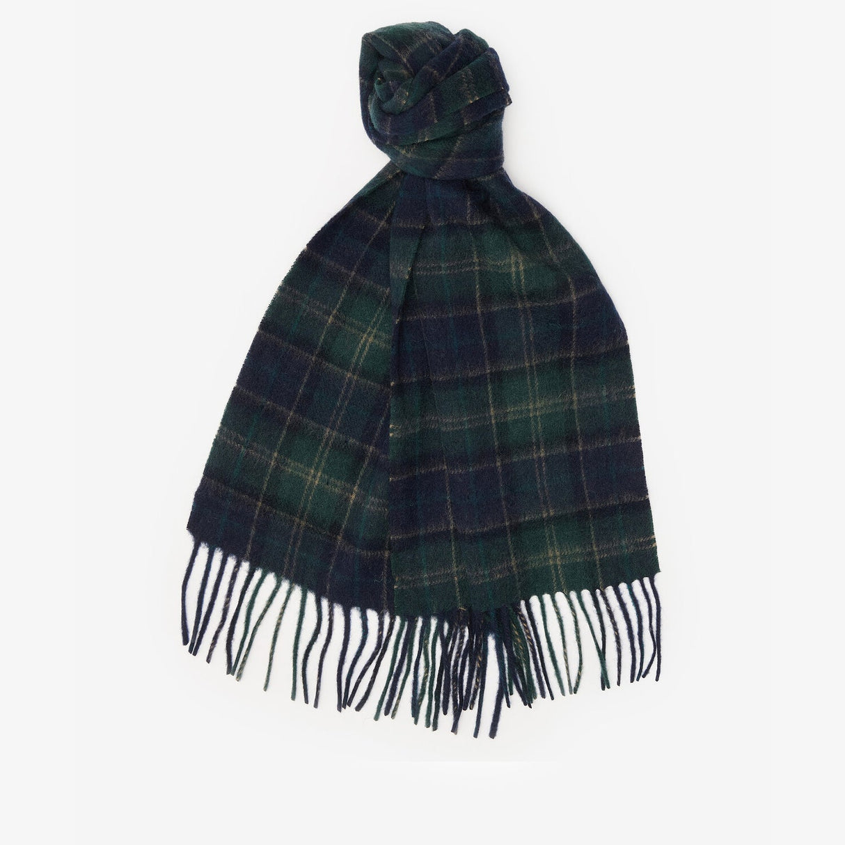 Barbour TARTAN SCARF & GLOVE Gift Set Mens Green Loch Tartan