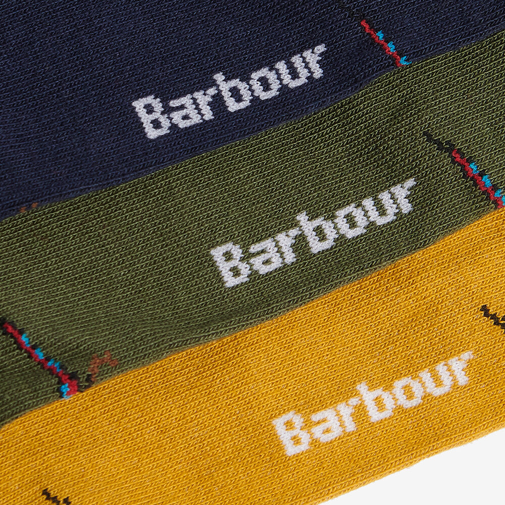 Barbour PHEASANT SOCKS Mens Gift Box Forest Mist