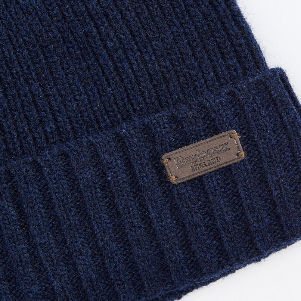Barbour CARLTON BEANIE & GLOVES Gift Set Mens Navy