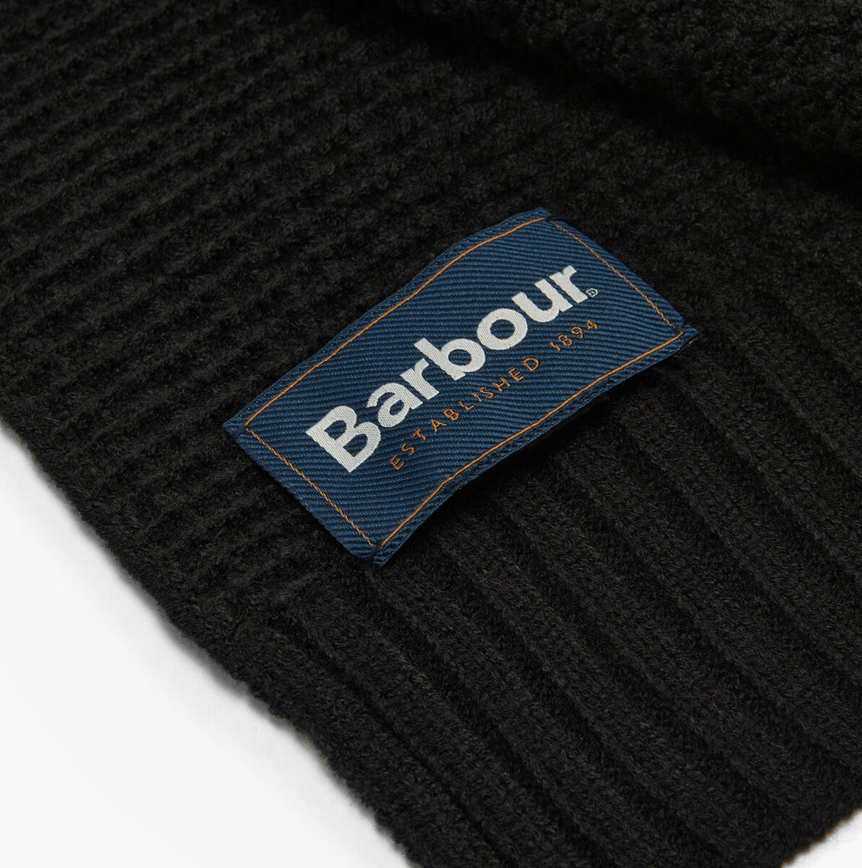 Barbour RAMSIDE BEANIE AND SCARF Mens Gift Set Black
