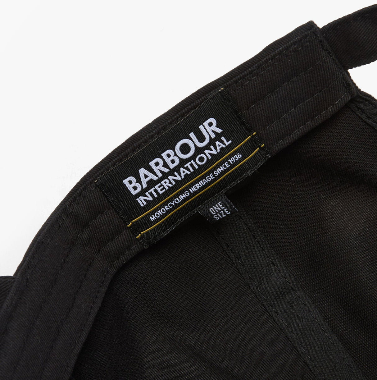 Barbour NORTON Drill Cap Mens Snapback Caps Black/Shadow