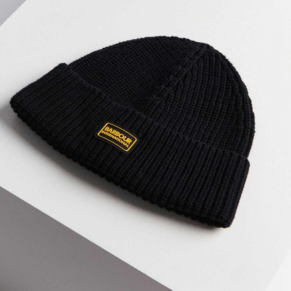 Barbour SWEEPER LEGACY Mens Beanie Black