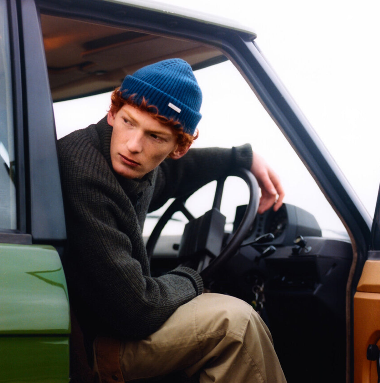 Barbour MOSELY Mens Beanie Inky Blue