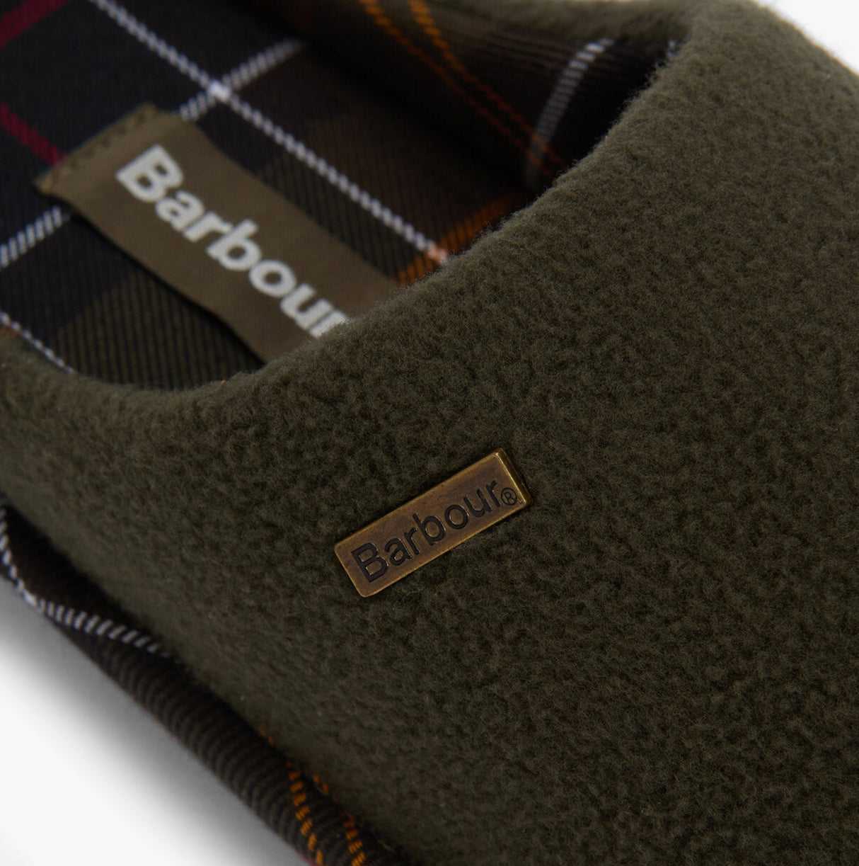 Barbour HEXHAM Mens Mule Slippers Olive