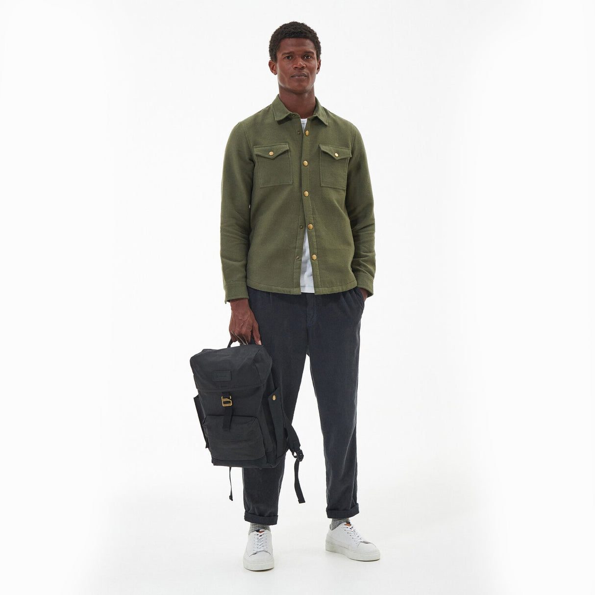 Barbour ESSENTIAL WAX BACKPACK Unisex Adults Backpack Black