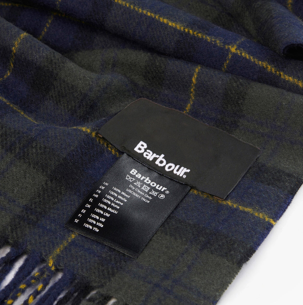 Barbour TARTAN LAMBSWOOL Mens Winter Olive Night