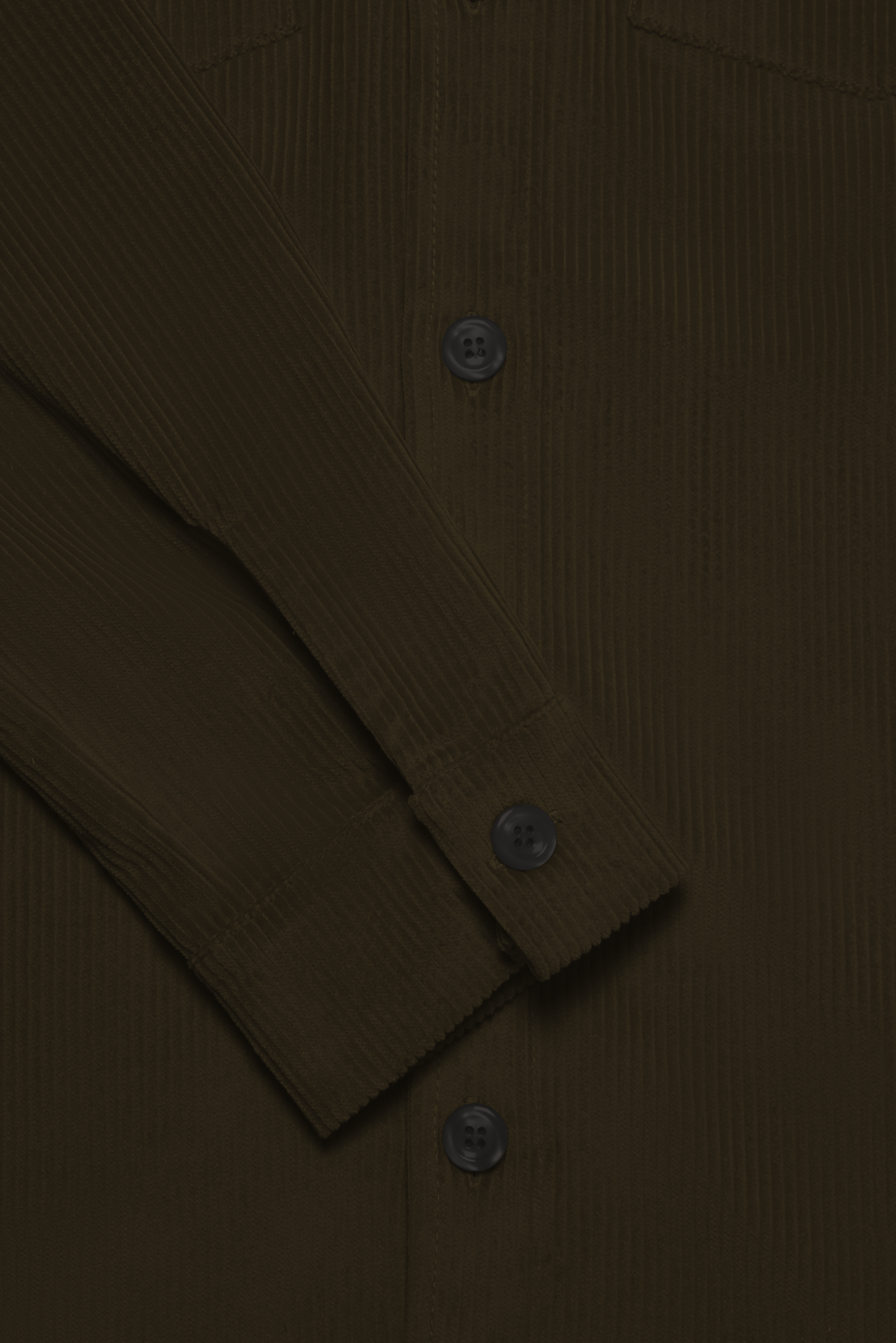 Bart Corduroy Overshirt - Dark Olive