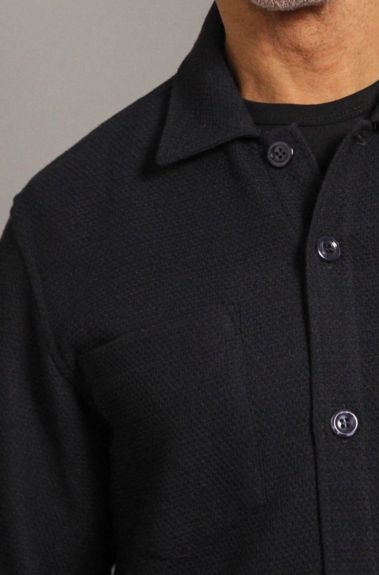 Bart Long Sleeve Shirt - Navy Malta