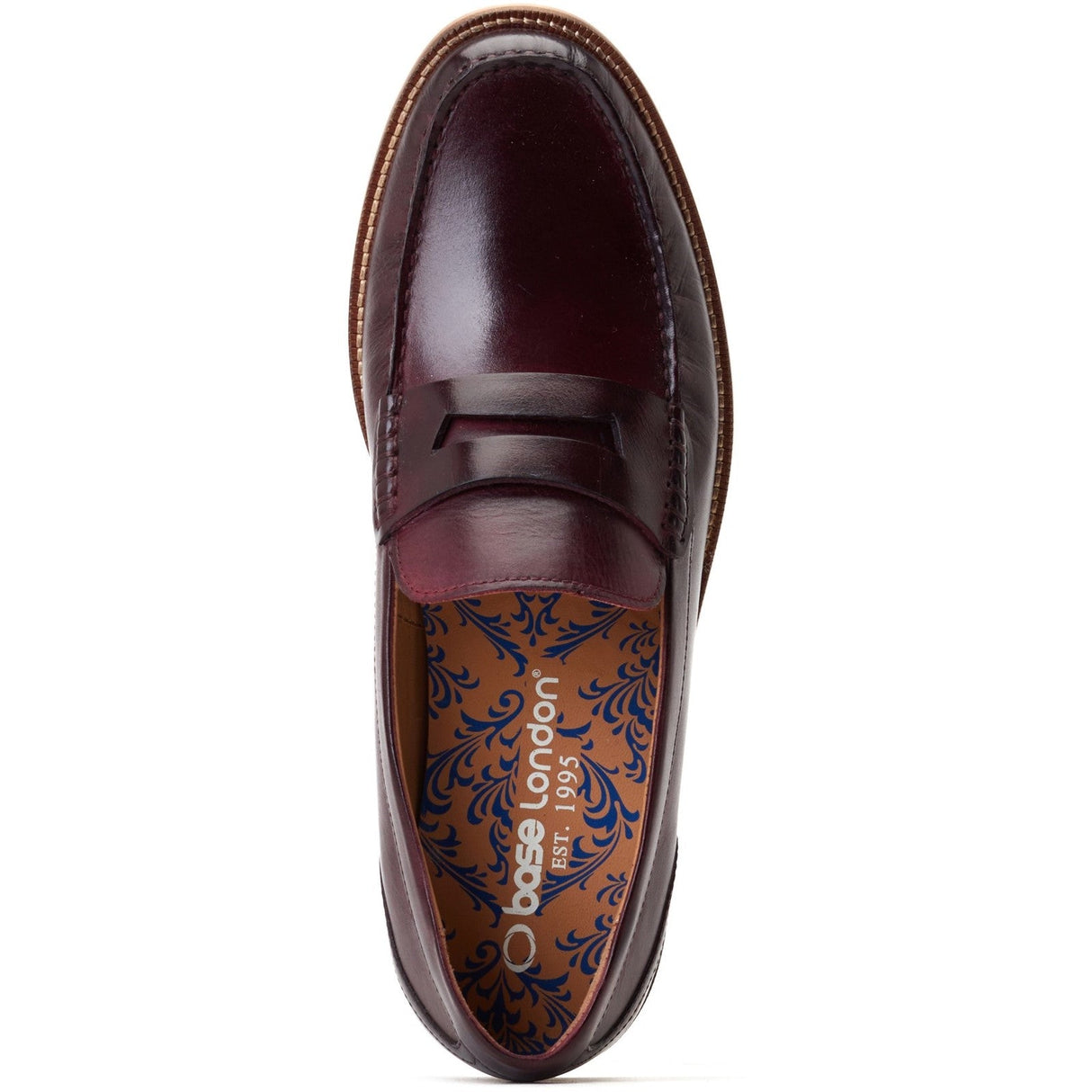 Base London GARFIELD Mens Shoes Wine
