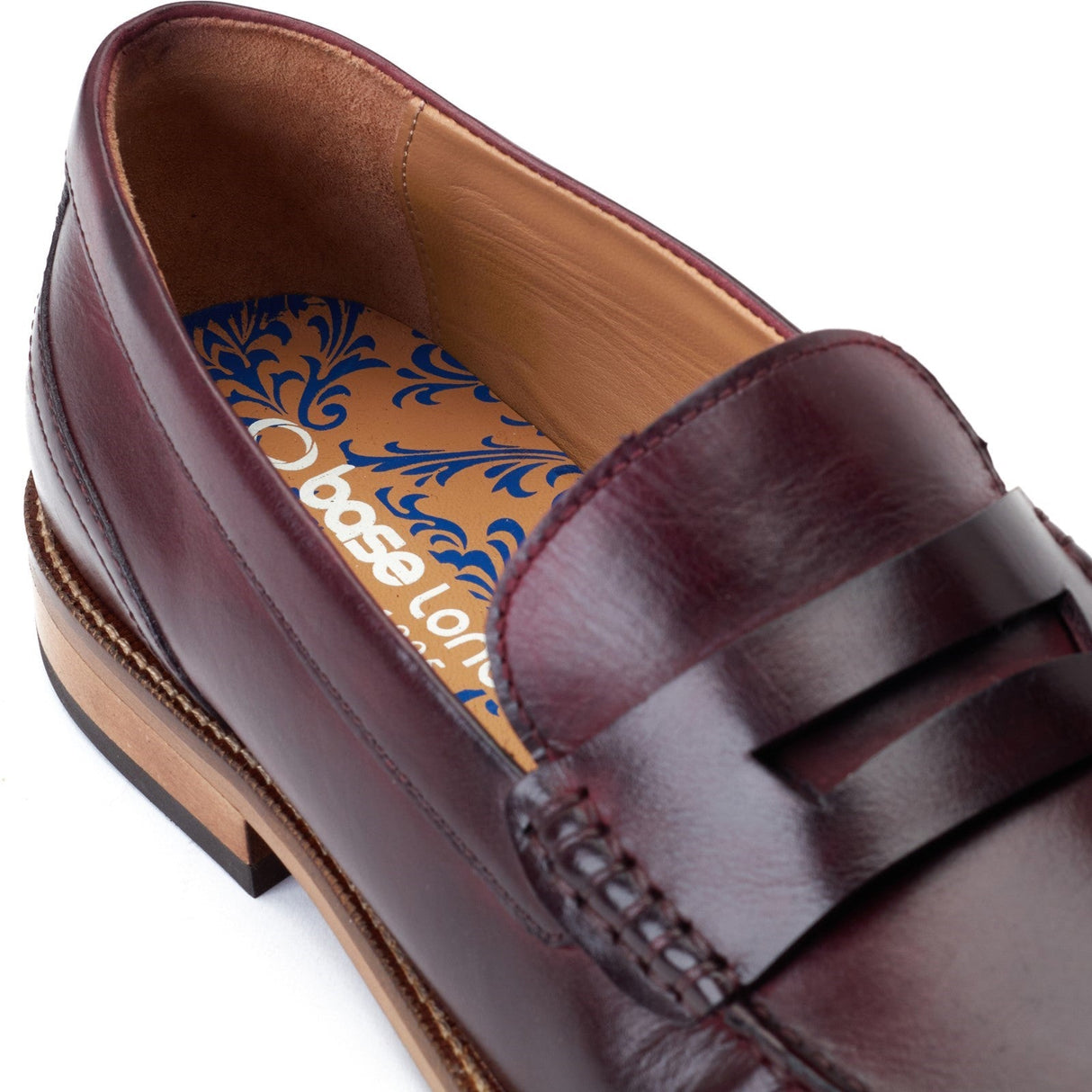 Base London GARFIELD Mens Shoes Wine