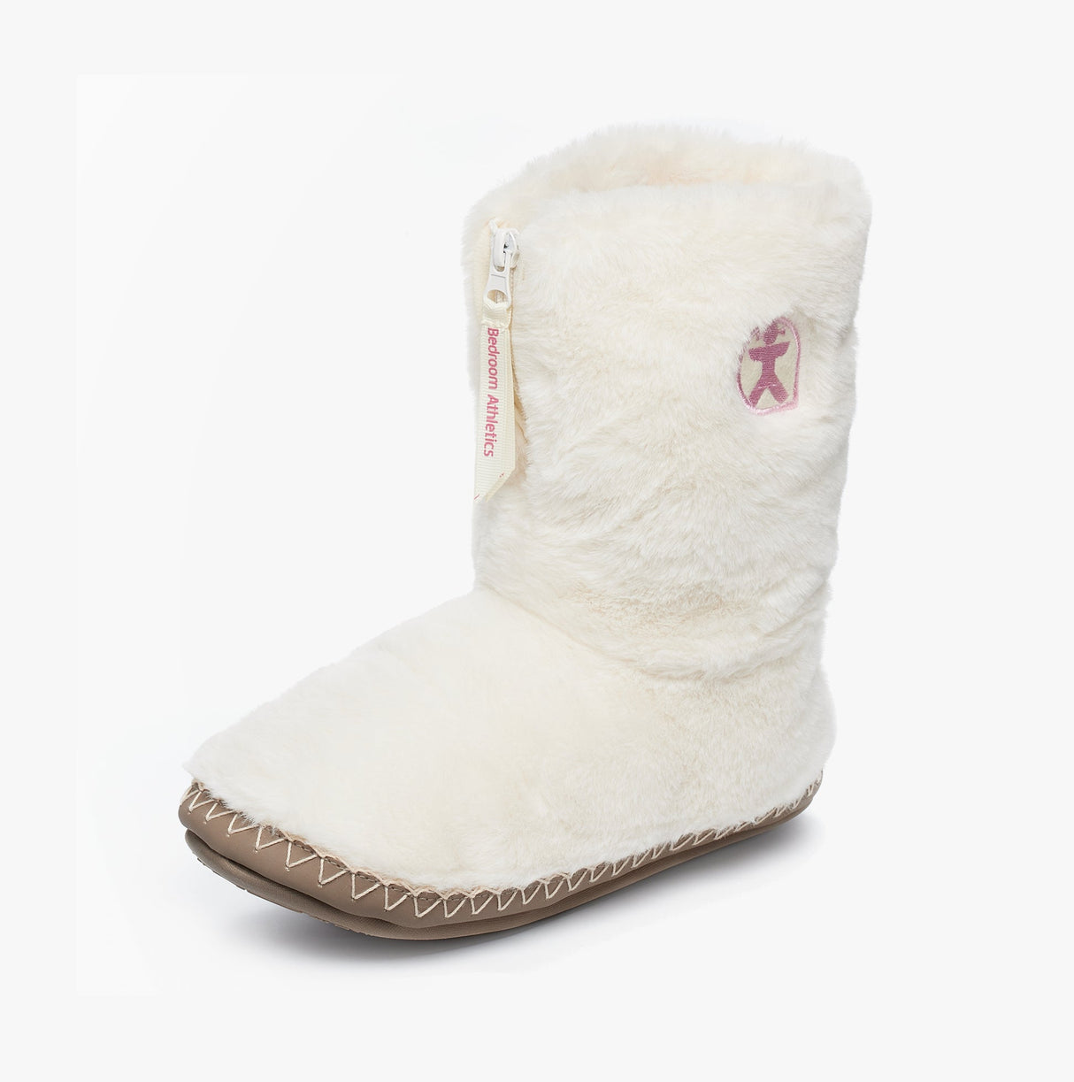 Bedroom Athletics MONROE Womens Faux Fur Boot Slippers Cream/Moonrock