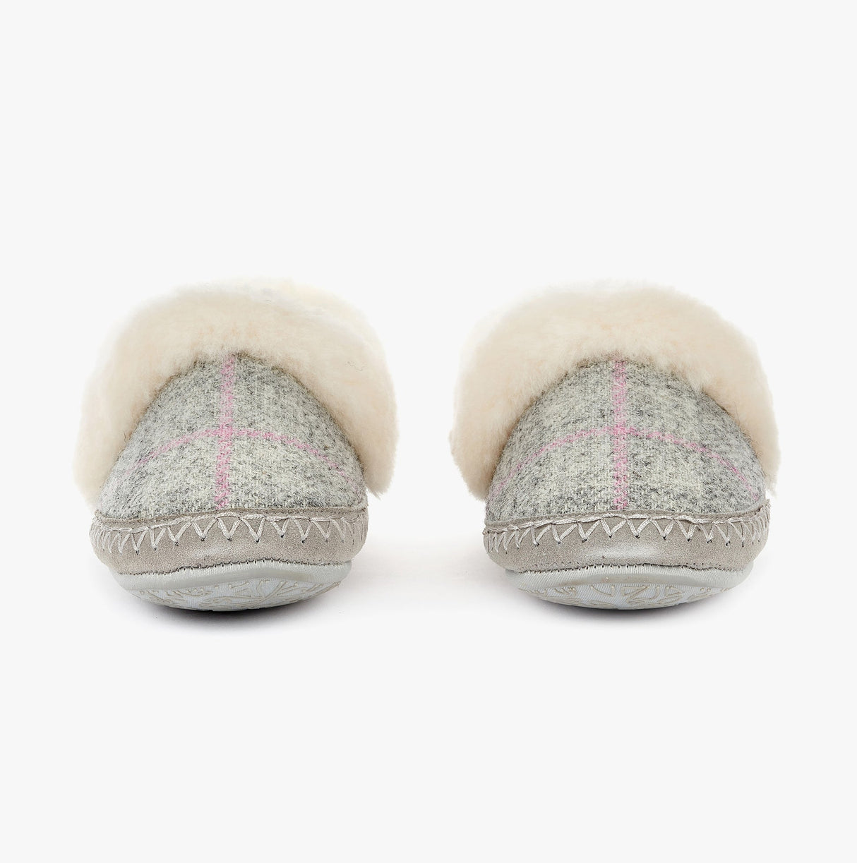 Bedroom Athletics DIANA Womens Moccasins Grey/Pink Check