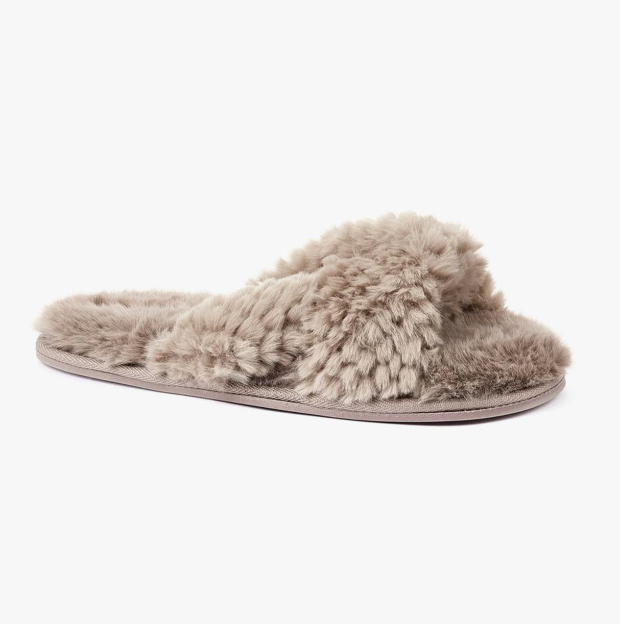 Bedroom Athletics NICKI Womens Faux Fur Slipper Sliders Gingerbread