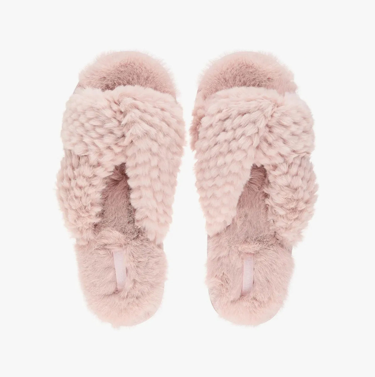 Bedroom Athletics NICKI Womens Faux Fur Slipper Sliders Dusky Pink