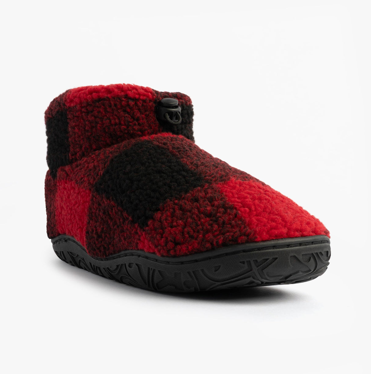 Bedroom Athletics NEESON Mens Sherpa Boots Red / Black Check