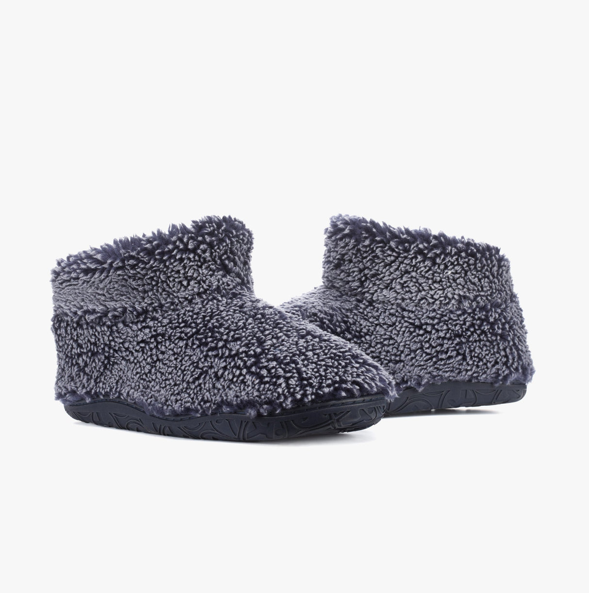 Bedroom Athletics LEONARDO Mens Sherpa Boots Washed Peacoat Navy