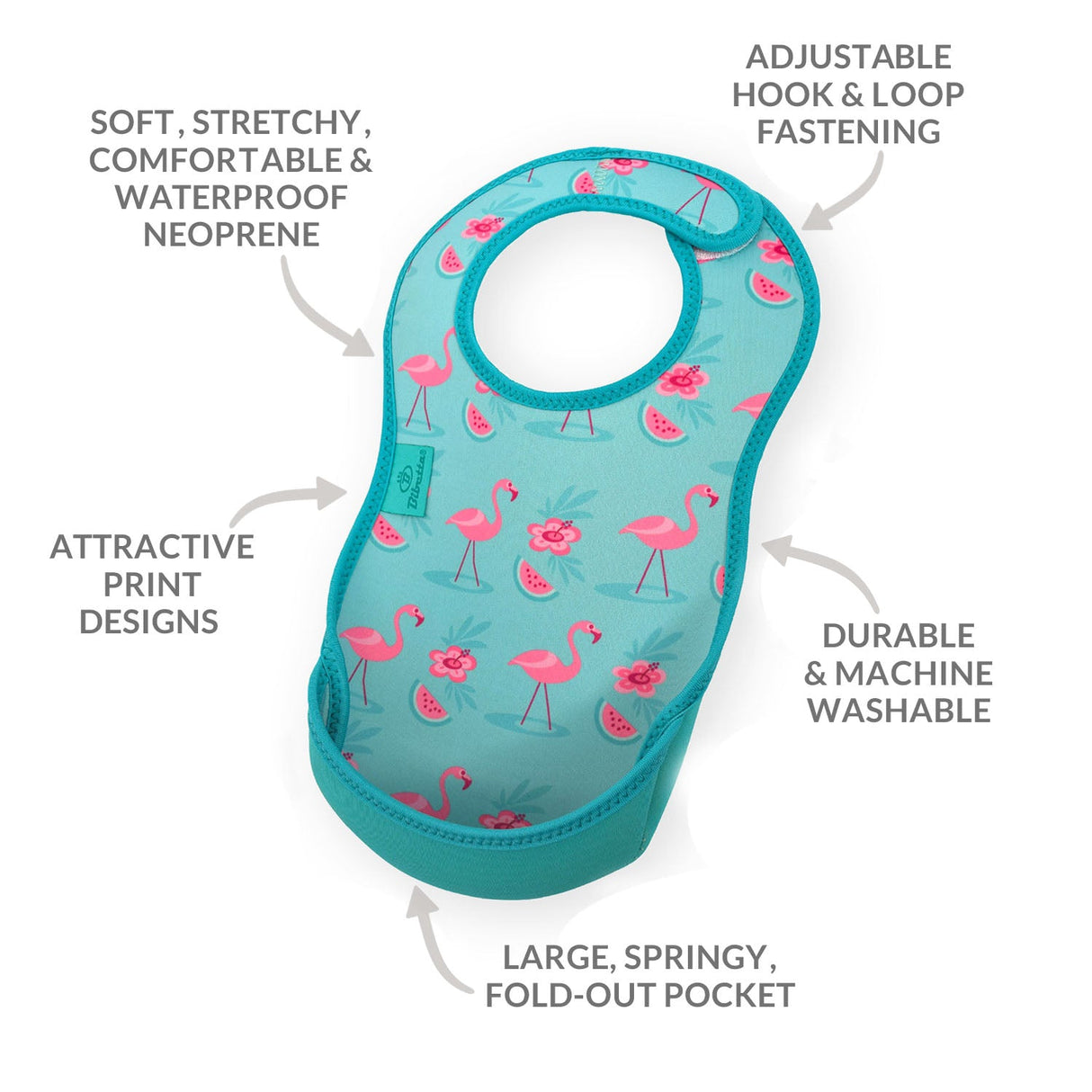 Weaning Bib - Flamingos UltraBib