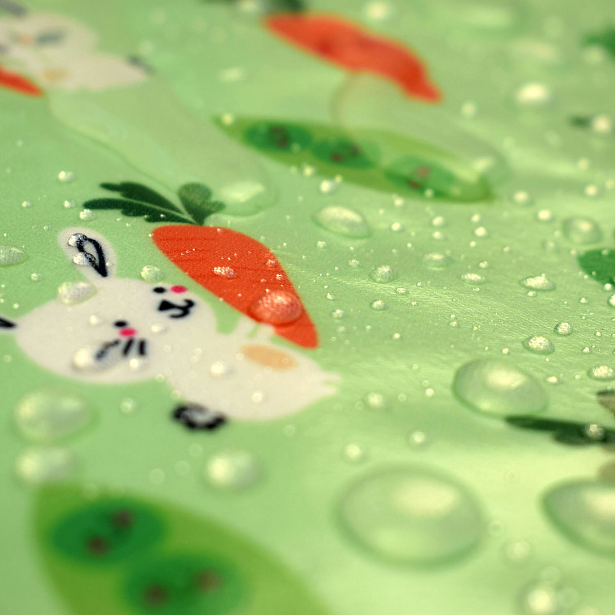 Wipeezee Coverall Bib - Green Bunny & Veg