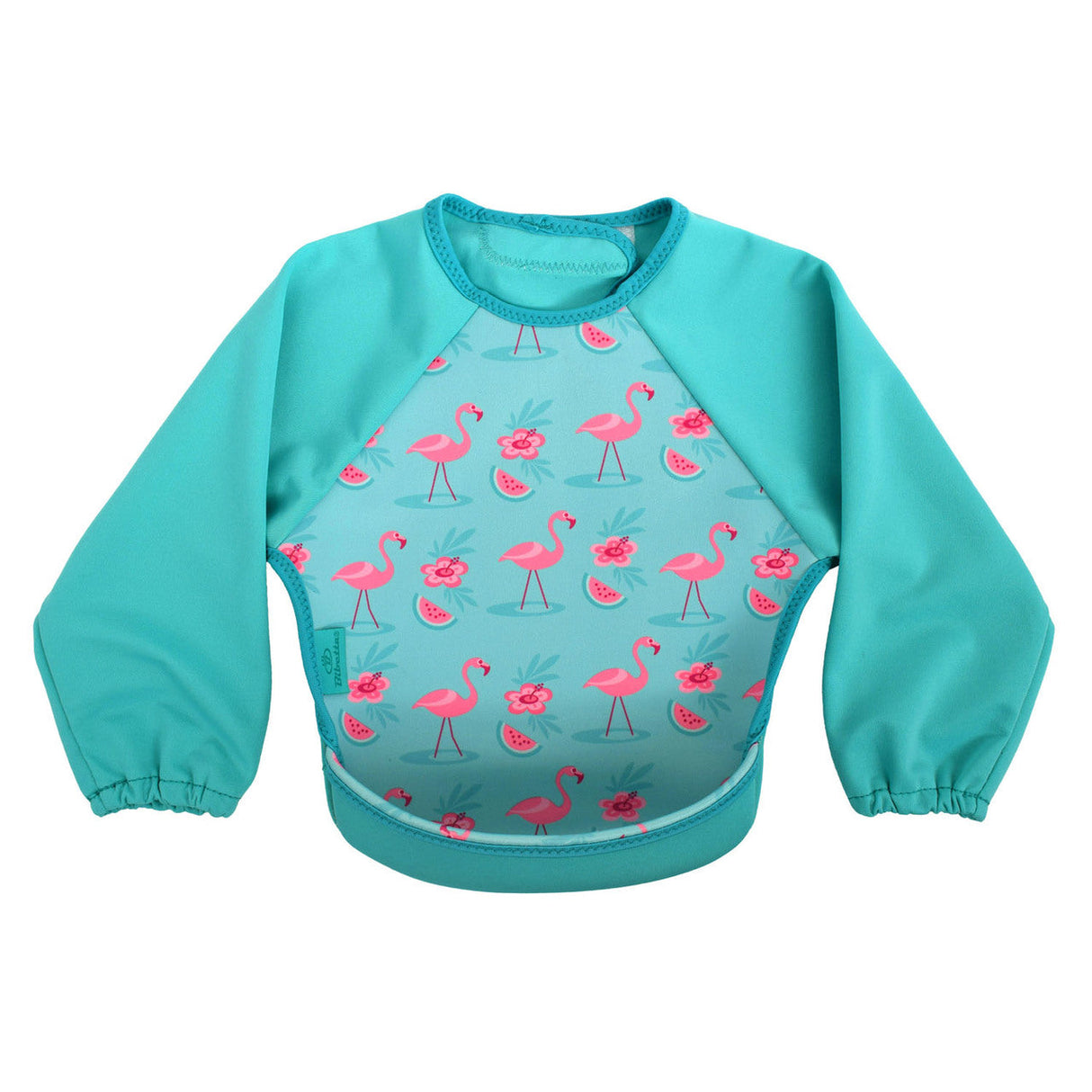 Weaning Bib with Sleeves - Flamingos UltraBib
