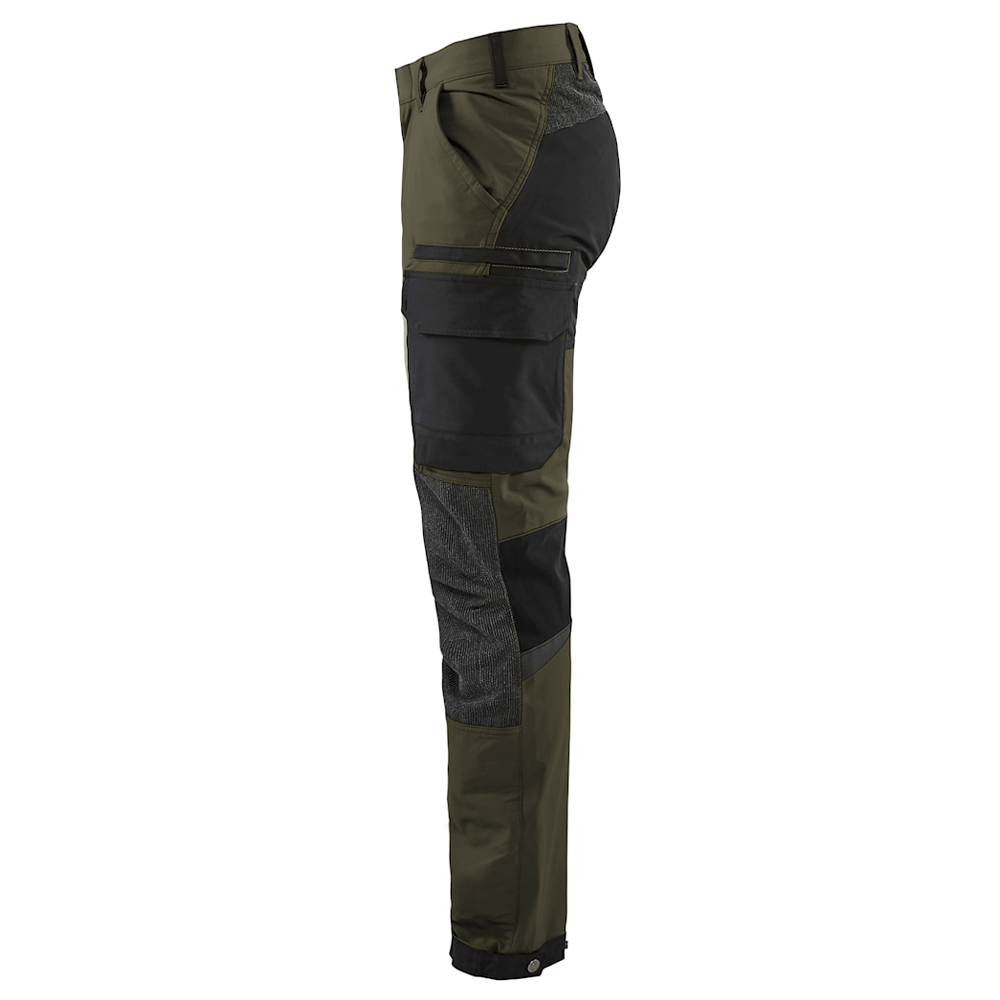 Blaklader 1422 4-Way Stretch Service Work Trousers Olive Green