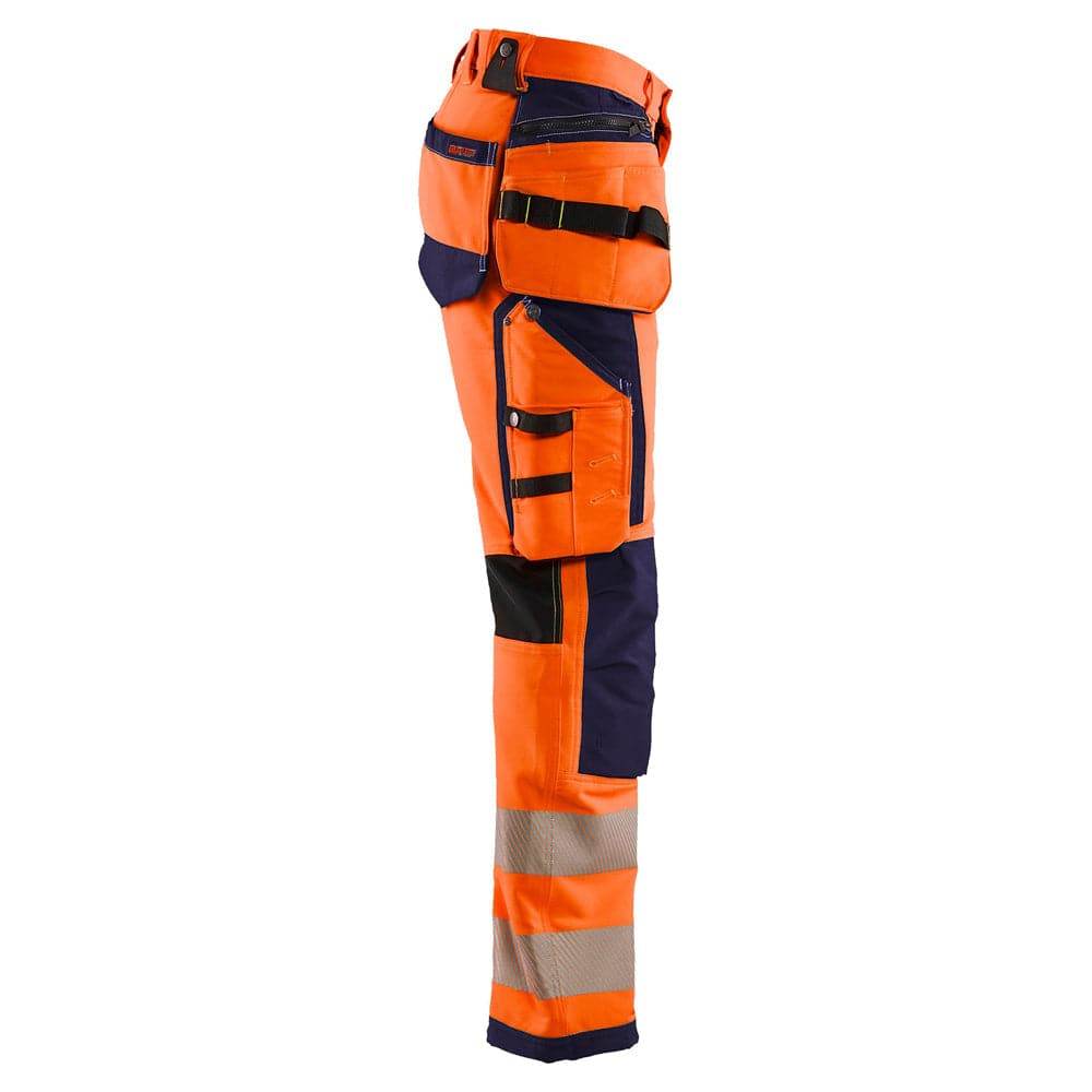 Blaklader 1997 Hi-Vis 4-Way Stretch Holster Pocket Kneepad Work Trousers 36" Waist Short Leg D96