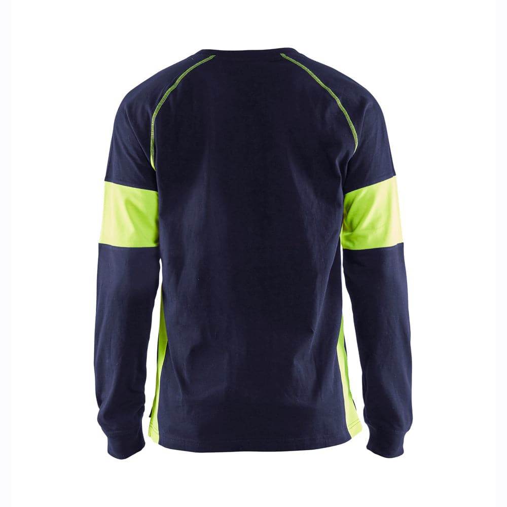 Blaklader 3520 Long Sleeved T-Shirt with Hi-Vis Panels