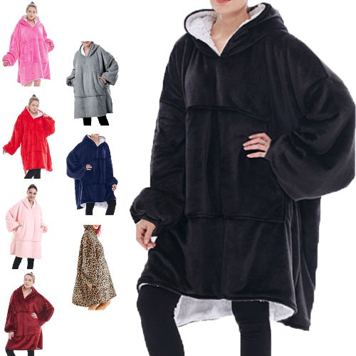 Unisex Sherpa LIned Blanket Hoodie