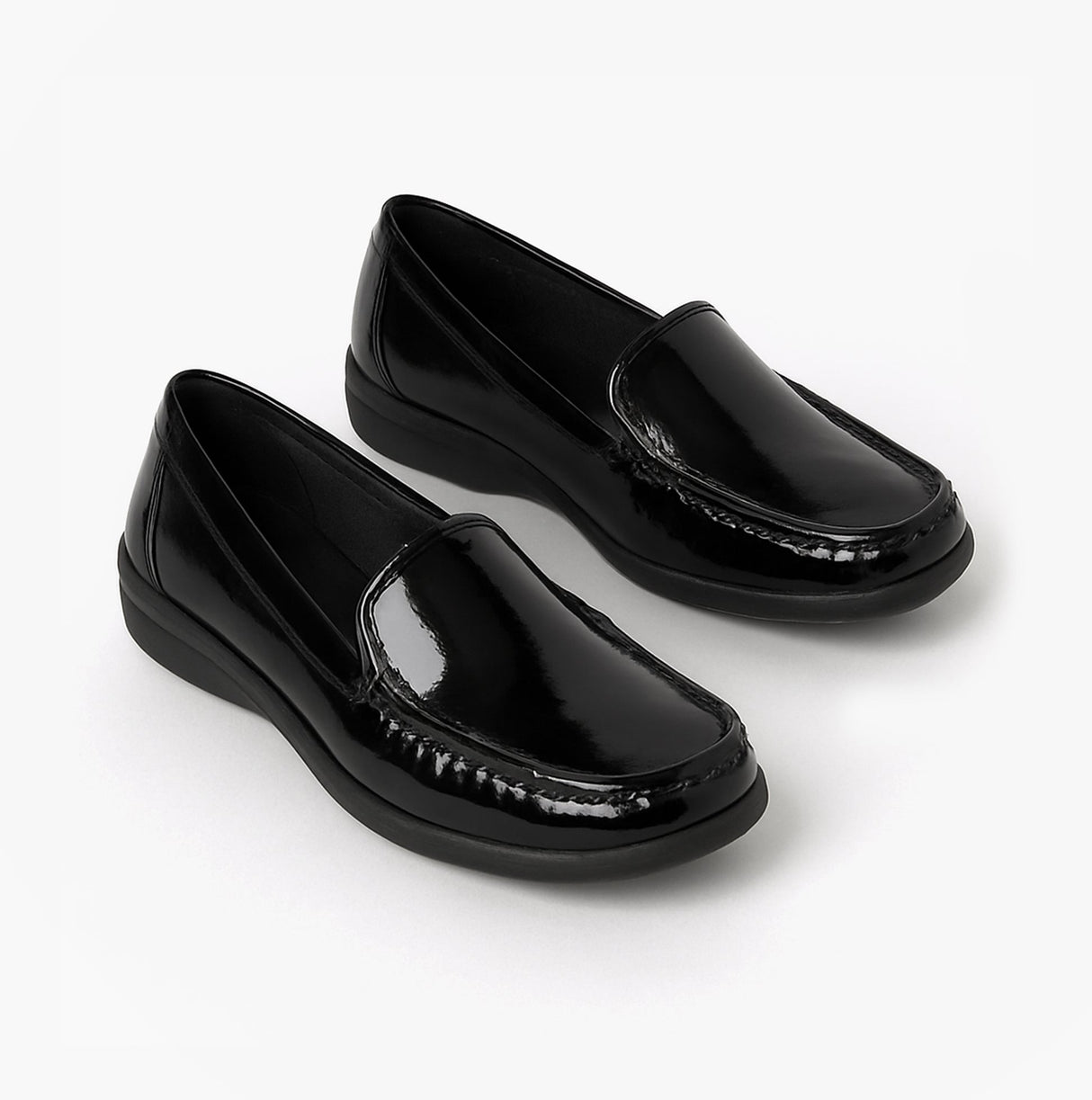 Boulevard L381AP Ladies Shoes Black Patent