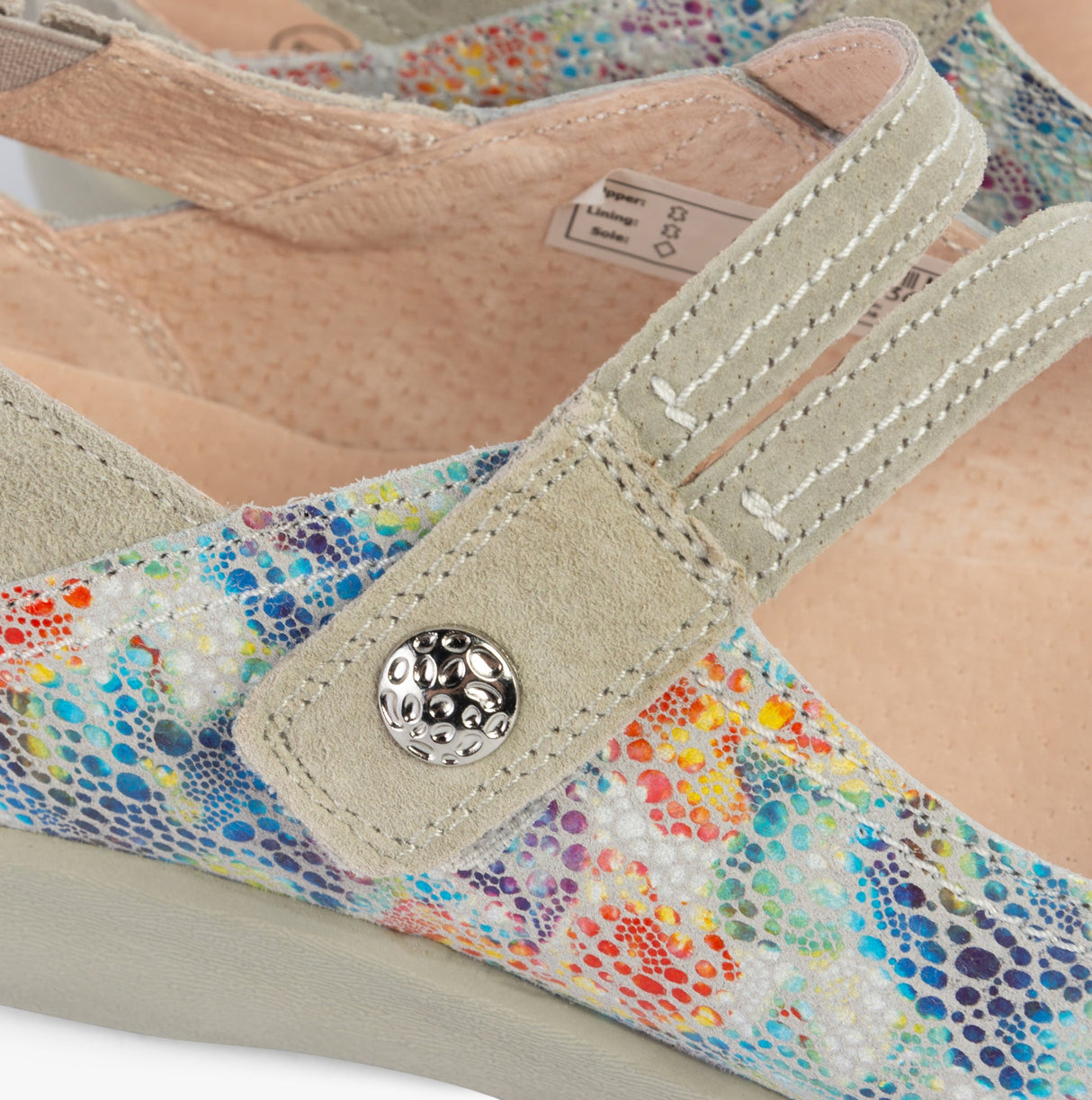 Boulevard L388F Womens Leather Mary Jane Shoes Grey