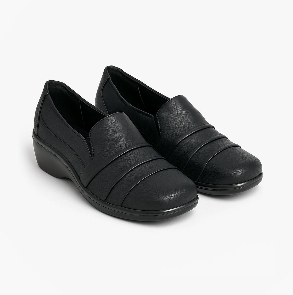 Boulevard L401A Ladies Shoes Black Matt