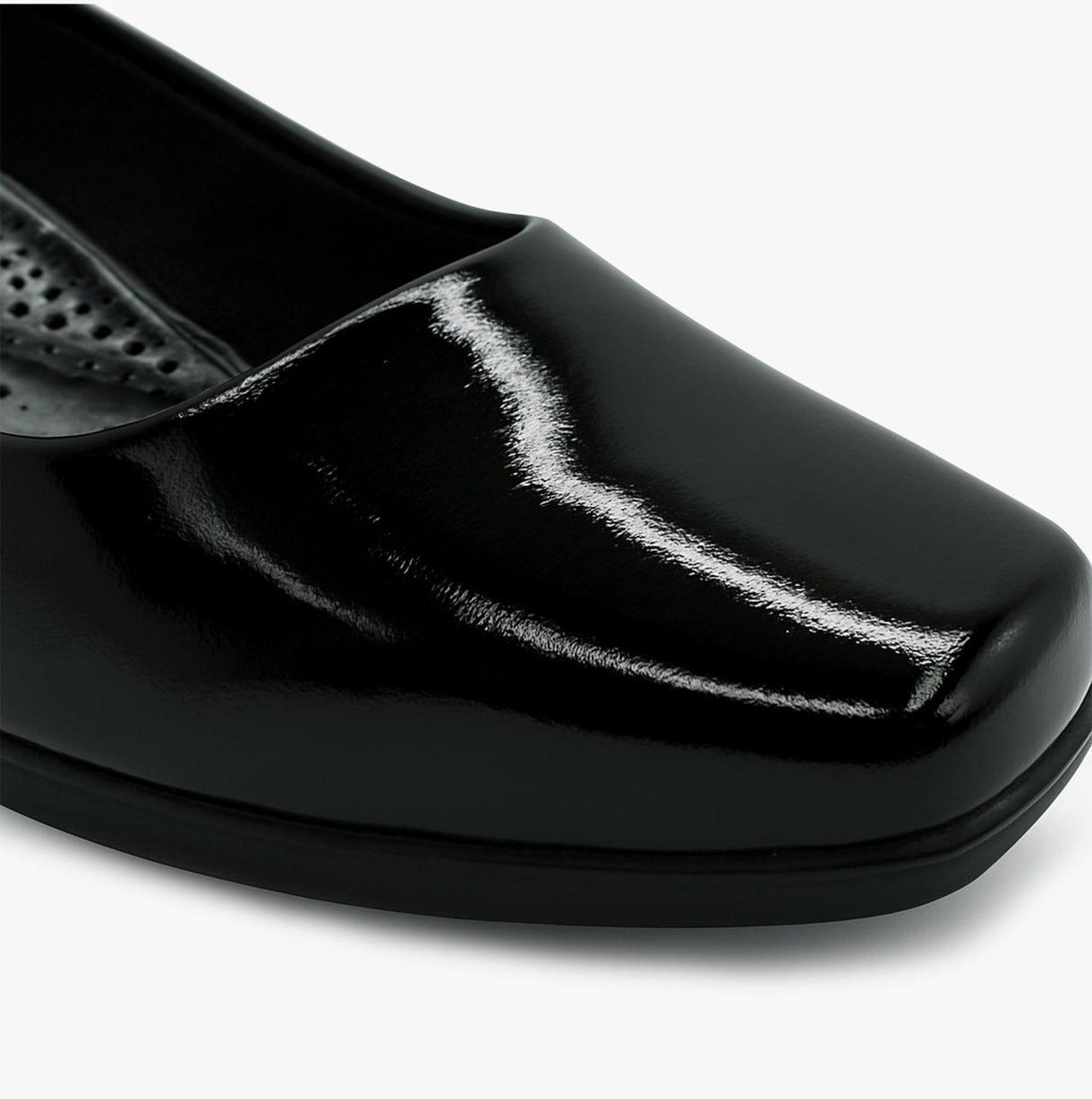 Boulevard L402AP Ladies Shoes Black Patent