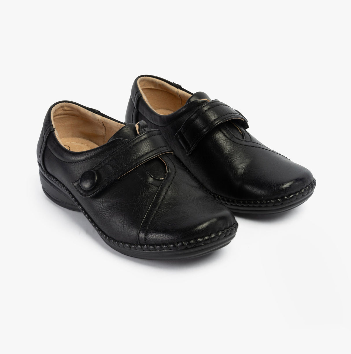 Boulevard ETHEL Womens Extra Wide (3E) Fit Shoes Black