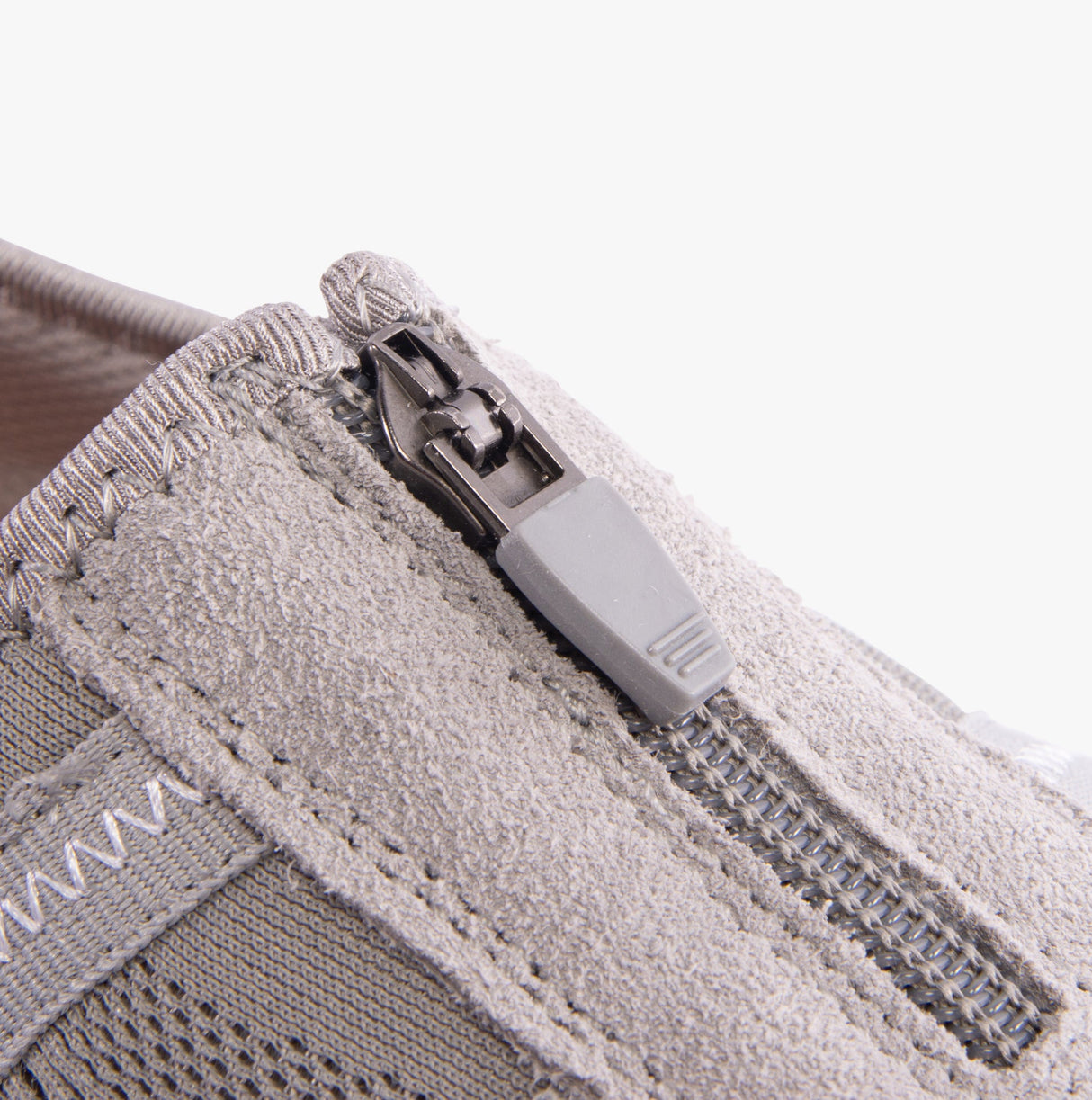 Boulevard JAYNE Womens Suede Wide Fit Casual Shoes Grey