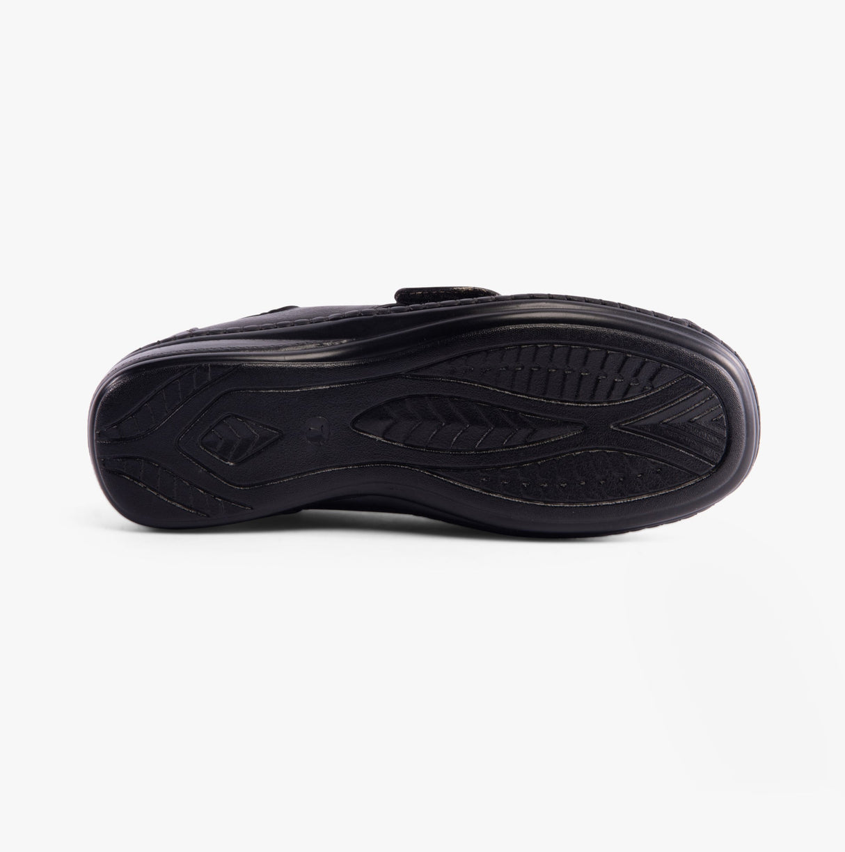 Boulevard IVY Womens Extra Wide (3E) Fit Touch Fasten Shoes Black