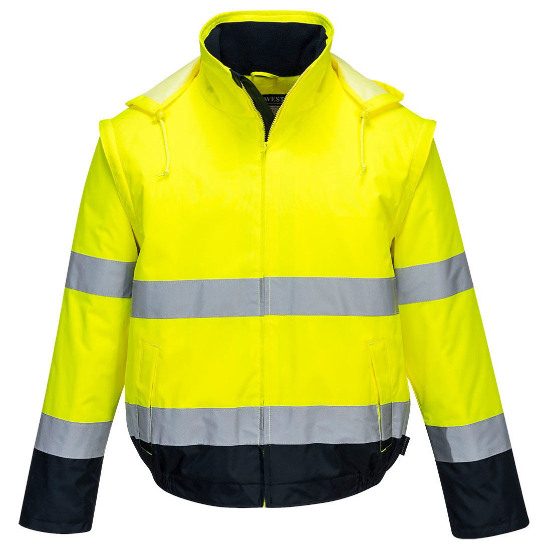 Portwest Hi-Vis 2-in-1 Contrast Essential Lite Bomber Jacket
