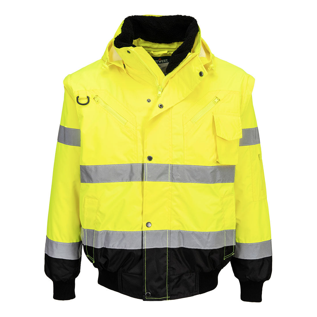 Portwest Hi-Vis 3-in-1 Contrast Bomber Jacket
